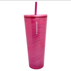 Starbucks 2023 Release. Venti, Acrylic Pink Marble Bubblegum  Tumbler. BNWT